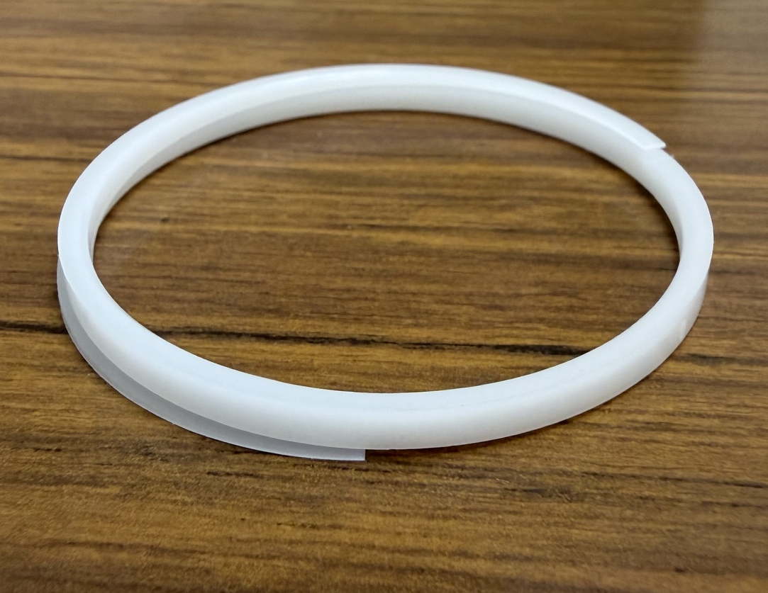 Obturating ring molded component view 1